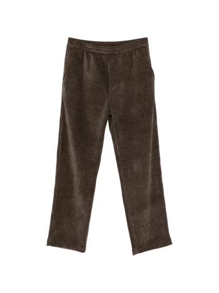 Pantaloni Hosio de catifea cord maro