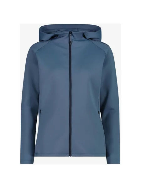 Bluza z kapturem CMP 4 Way Full Zip colombino niebieski
