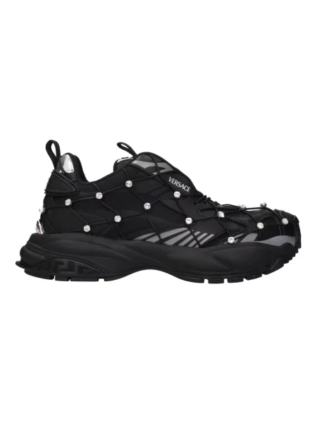 Sneakersy Versace skórzane czarne