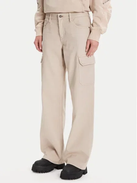 Kalhoty z materiálu G-Star Raw béžové