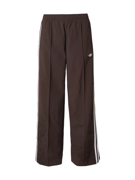 ADIDAS ORIGINALS Pantaloni FIREBIRD ciocolatiu / negru alb
