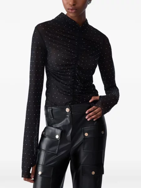 Stras tricou Liu Jo din tul negru