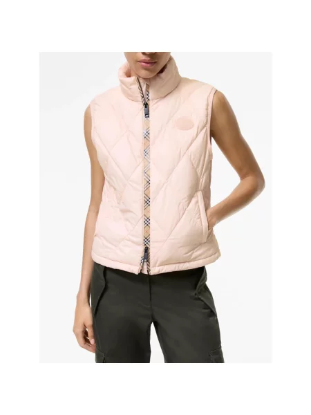 Kompaktowa kamizelka Burberry różowa