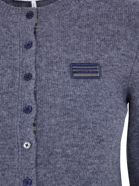 Cardigan Chloé cu autograf gri