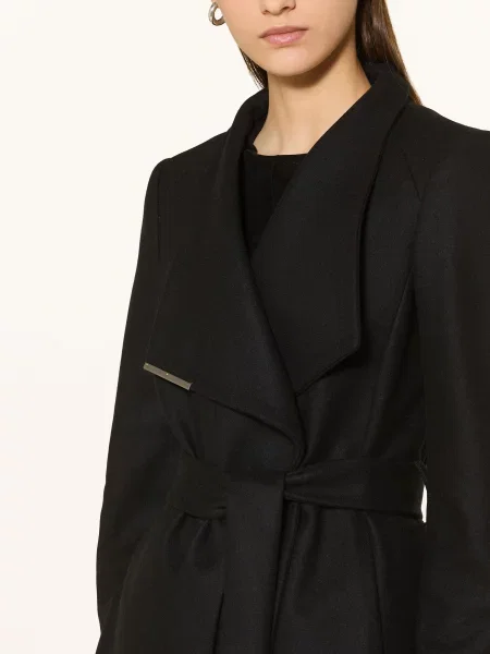 Płaszcz z wiązanym paskiem model ROSE' Ted Baker czarny
