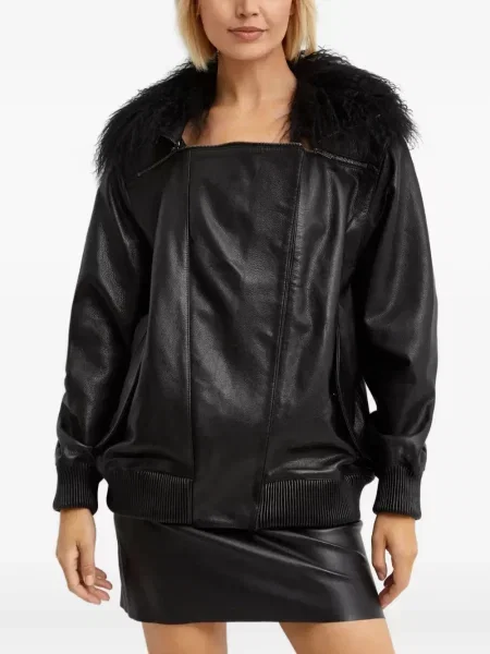 Kołnierzykowy kurtka Manokhi czarna