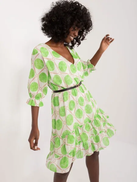 Rochie Italy Moda de costum verde