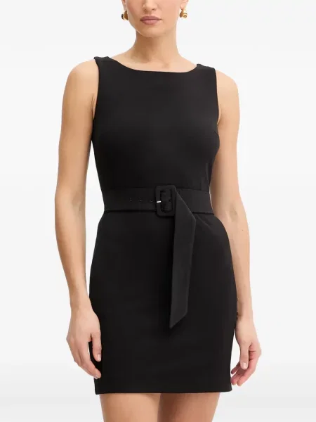 Cu centură rochie Silvian Heach fără mâneci negru