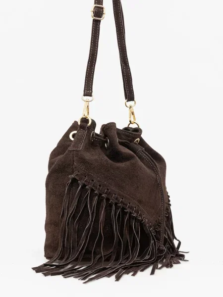 Замшевая сумка Answear.lab коричневая