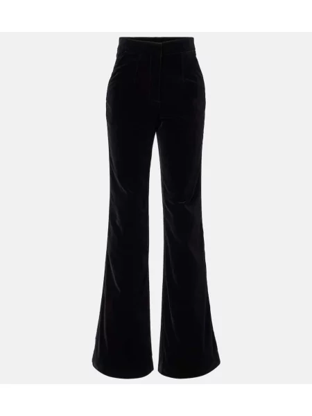 Pantaloni Costarellos de catifea negru