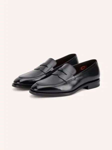 Santoni Penny Mokasíny Gregor černá