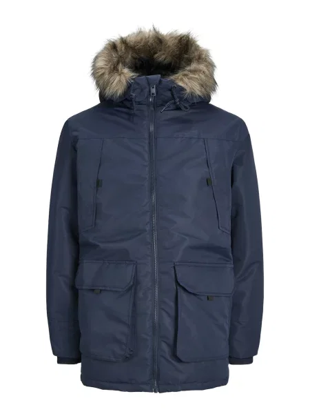 Geacă parka Jack & Jones albastru