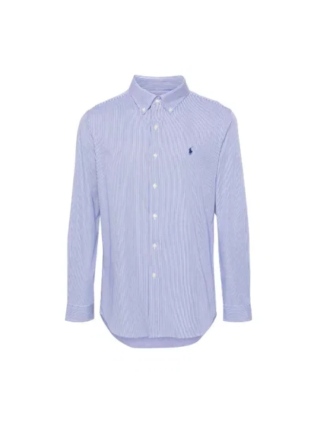 Koszula Polo Ralph Lauren popelinowa niebieska