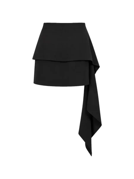 Fusta mini Isabelle Blanche drapată negru