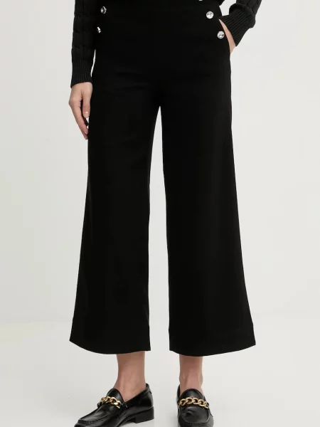 United Colors of Benetton pantaloni din lână negru