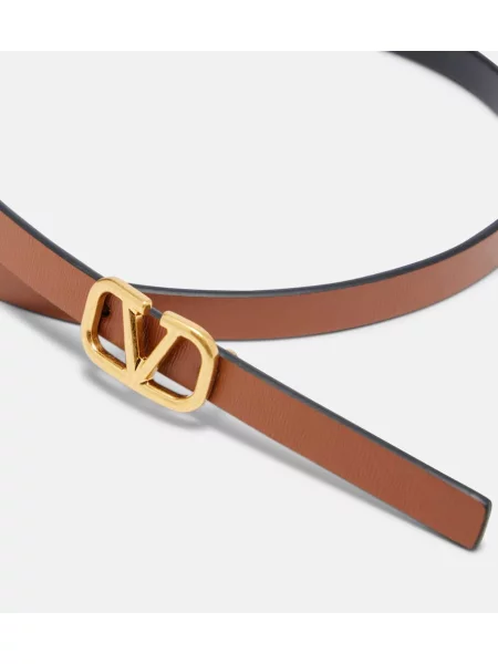 Curea Valentino Garavani din piele maro