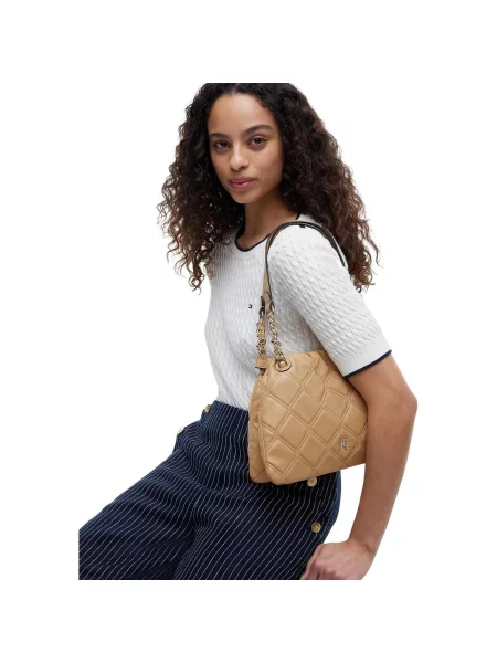 TOMMY HILFIGER Geantă de umăr kaki maro