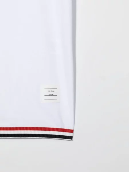 Sukienka koszulowa dziecięca Thom Browne biała