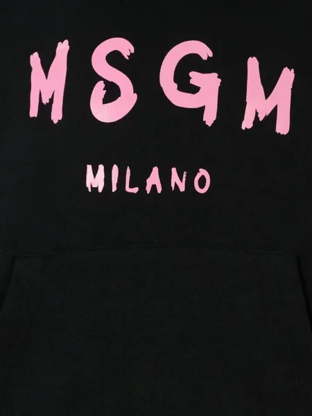Bluza z kapturem dziecięca Msgm czarna