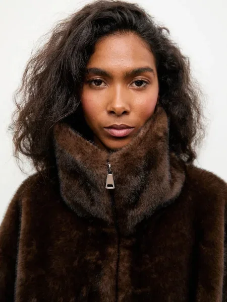 Куртка Answear.LAB демісезонна oversize коричневий