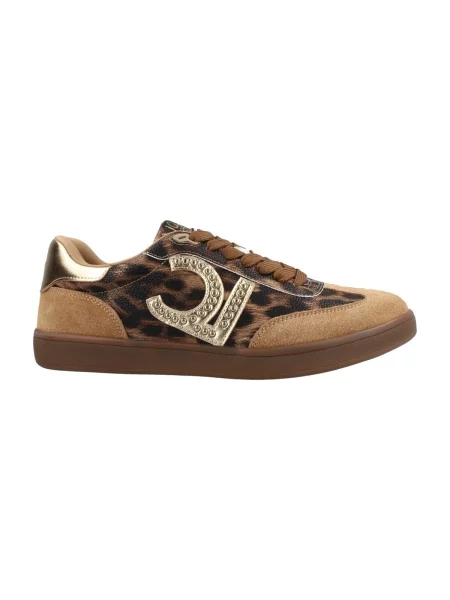 Sneakerși Lola_casademunt cu imagine cu imprimeu animal print maro