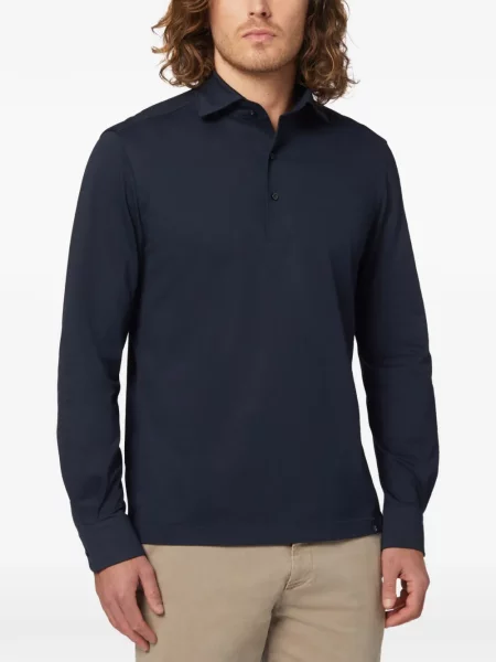 Gulerat tricou polo Boggi Milano albastru