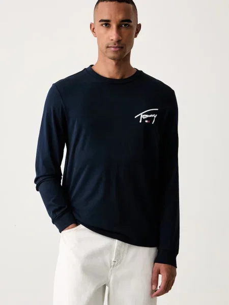 Tommy Jeans tričko s dlhým rukávom pánske