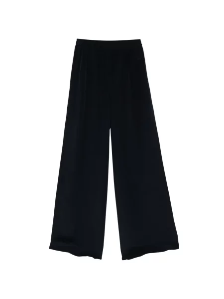 Μεταξωτό παντελόνι Max Mara μπλε