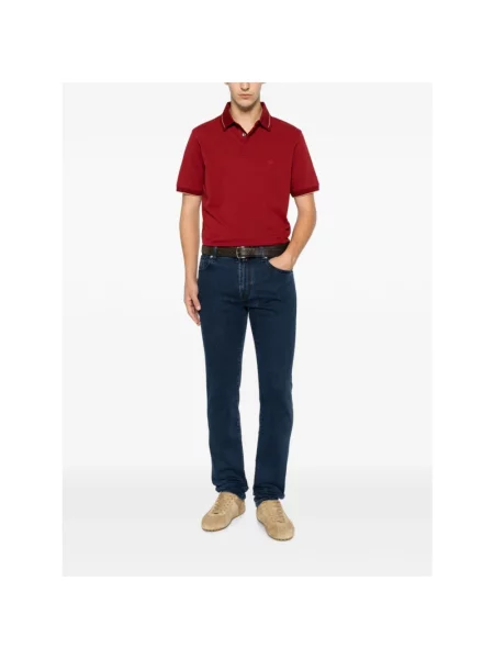 Koszulka polo Emporio Armani czerwona