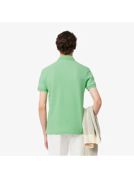 Lacoste Koszulka Polo Paris Stretch Piqué Regular Fit zielona