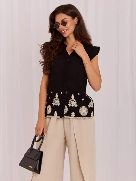 Cămașă Italy Moda negru