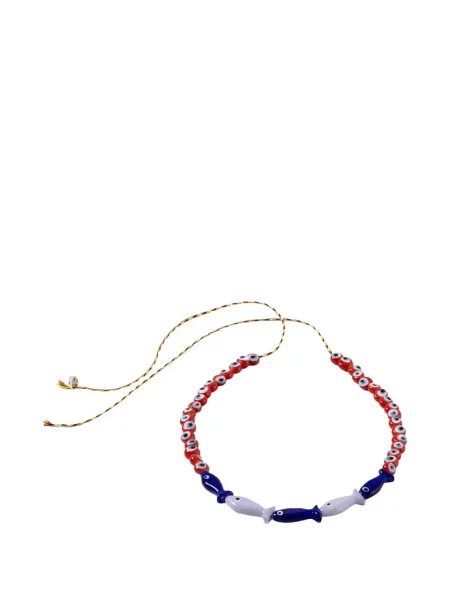 Гривна Sorbet Island мъниста червено