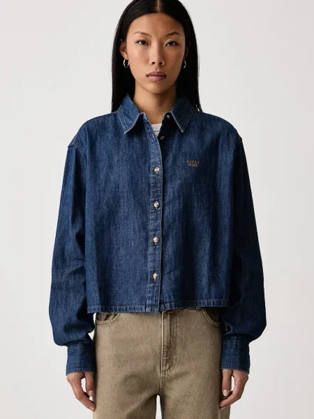 Guess Jeans De blugi cămașă albastru