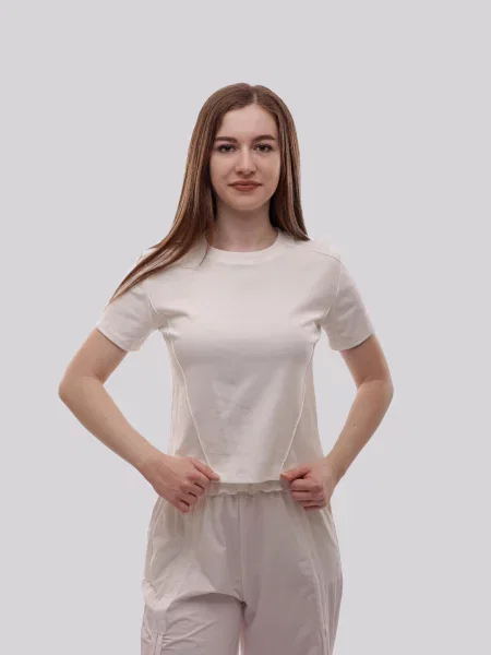 Футболка STREAM віскоза/поліестер білий