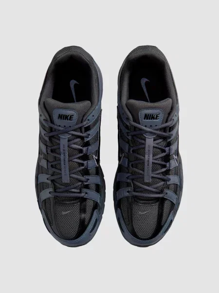 Кожаные повседневные кроссовки Nike черные