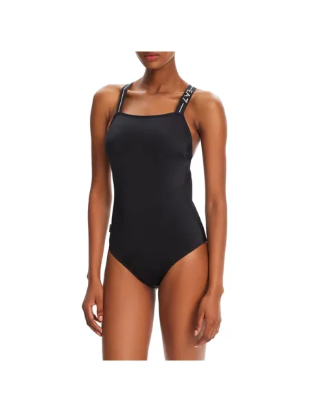Emporio Armani Logo Tape egyrészes fürdőruha fekete. Méret: XS fekete
