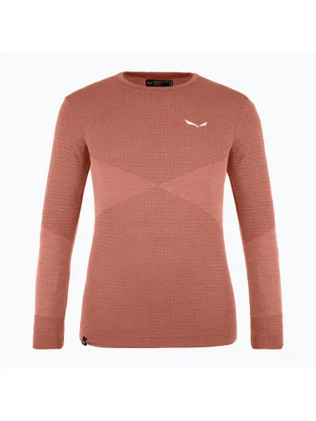 Gyerek termoaktív pulóver Salewa Zebru Med Warm AMR etruscan red. Méret: cm piros