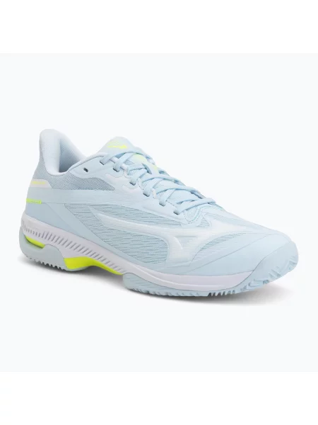 Încălțăminte de tenis pentru femei Mizuno Wave Exceed Court CC W ice water/lightning yellow/anc galben