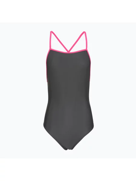 Costum de baie întreg pentru femei Clap Jednowarstwowy Wiązany grey pink gri