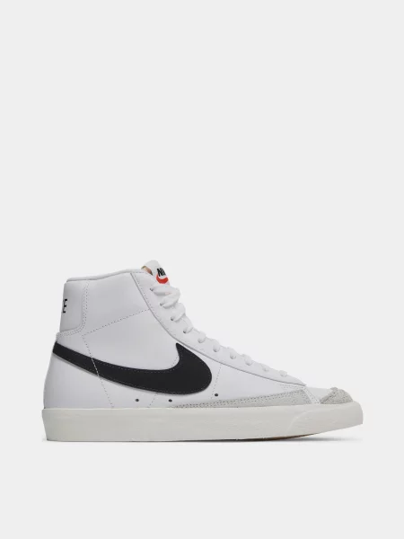 NIKE Кеди високі текстиль білий