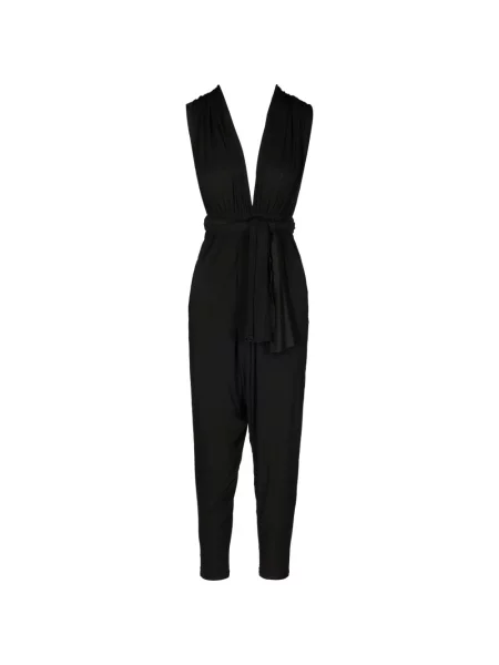 Salopetă Tessitura Body Couture conici negru