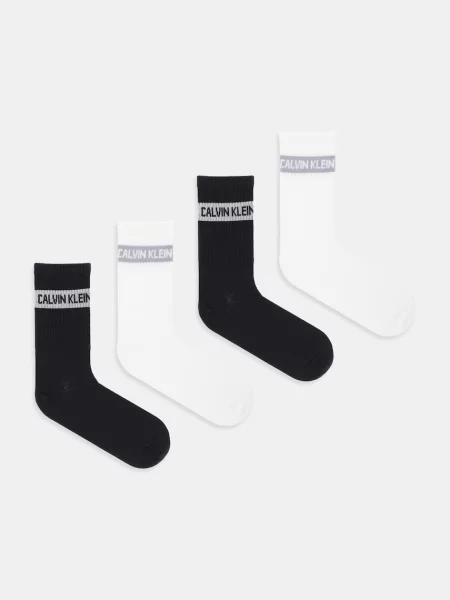 Чорапи Calvin Klein Jeans 4 чифта черно