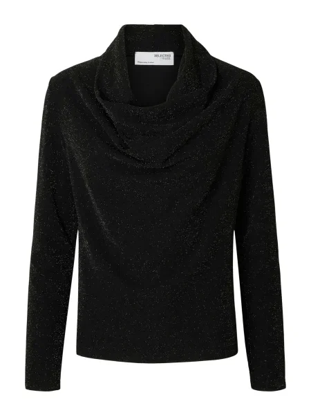 SELECTED Tricou SLFSANDRA' negru