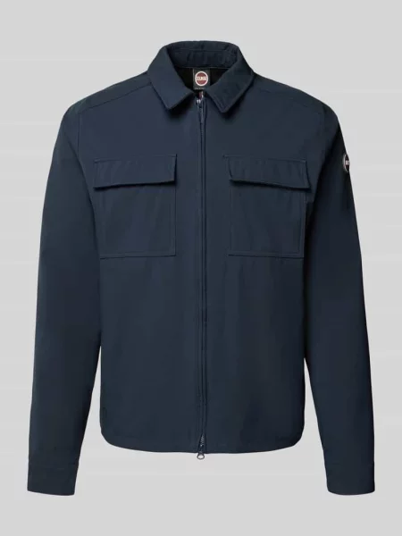Krój regular fit kurtka koszulowa z wykładanym kołnierzem Colmar Originals granatowa
