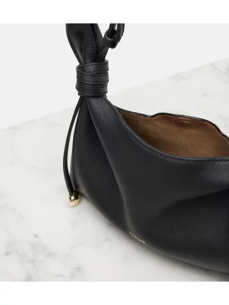 Fular Loewe din piele negru
