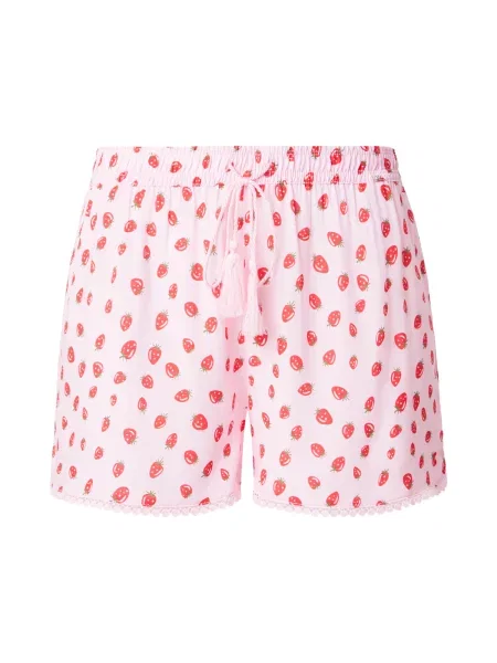 Hailys Pantaloni roz alb