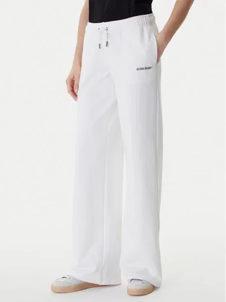 Guess Jeans Παντελόνι φόρμας λευκό