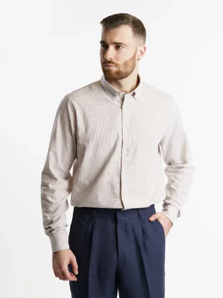 Arber Сорочка з довгим рукавом бежевий