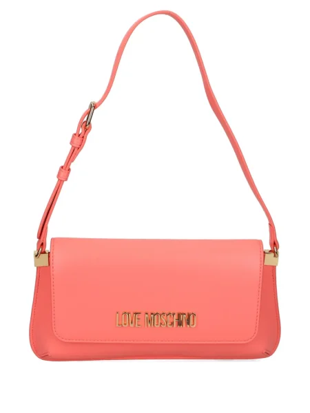 Geantă de mână Love Moschino cu autograf roșu