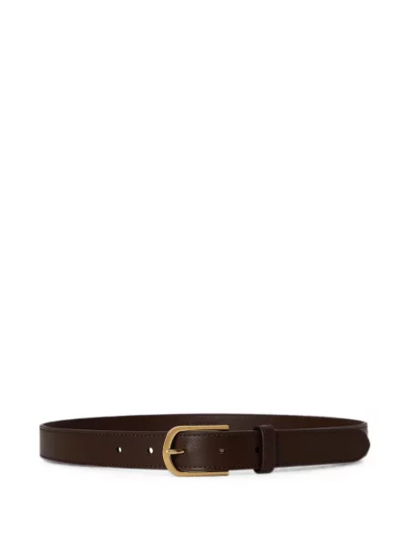 Cu centură curea Lauren Ralph Lauren din piele cu cataramă maro